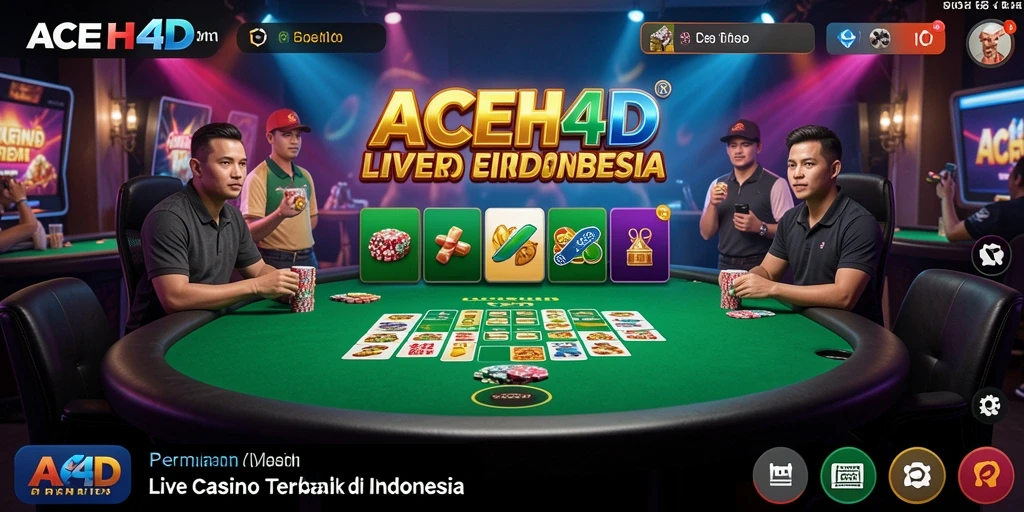 Tampilan menarik dari gameplay Live Casino di ACEH4D.