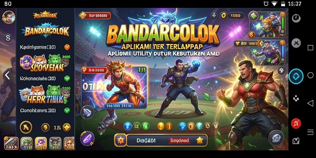 Screenshot BANDARCOLOK memperlihatkan antarmuka aplikasi yang intuitif dan fungsional.