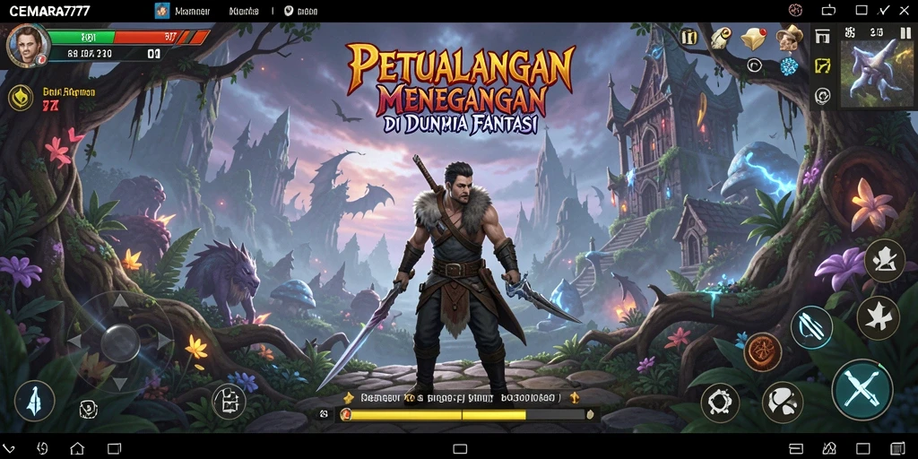 Tangkapan layar gameplay CEMARA777 yang seru dan mendebarkan di dunia petualangan.