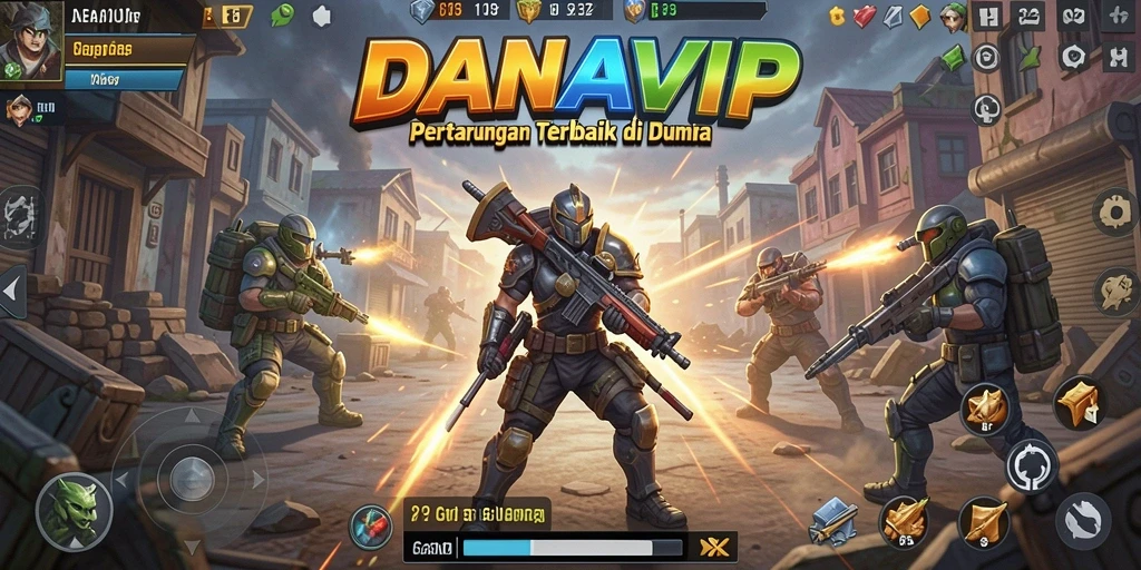 Tampilan menarik dari gameplay Fighting dalam DANAVIP.