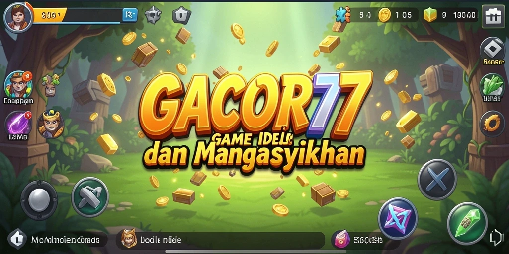 Tampilan gameplay seru GACOR77 dengan elemen Idle.
