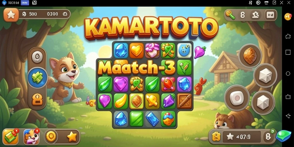 Tampilan gameplay KAMARTOTO yang menawan dan penuh warna.
