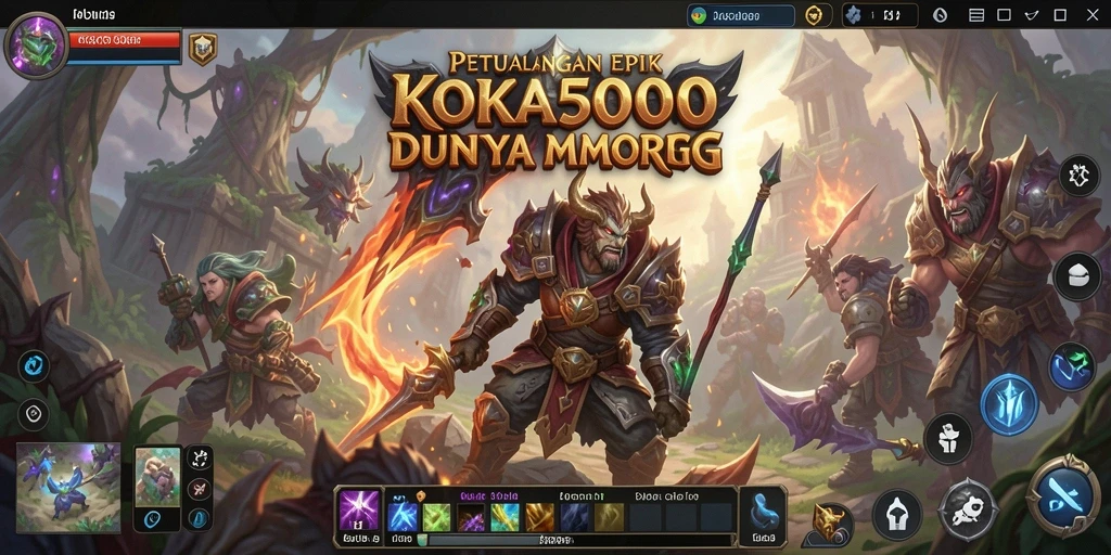 Screenshot gameplay yang menampilkan pertempuran seru dalam KOKO5000.