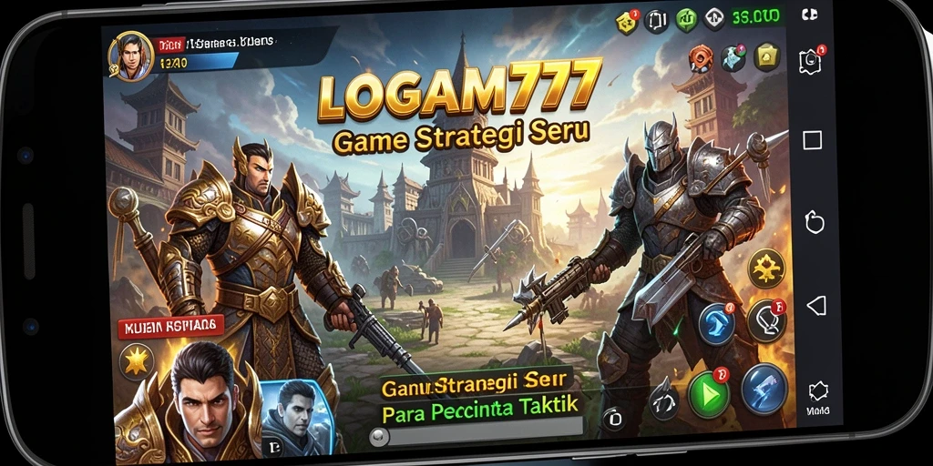 Gameplay LOGAM777 yang dinamis dan penuh strategi.