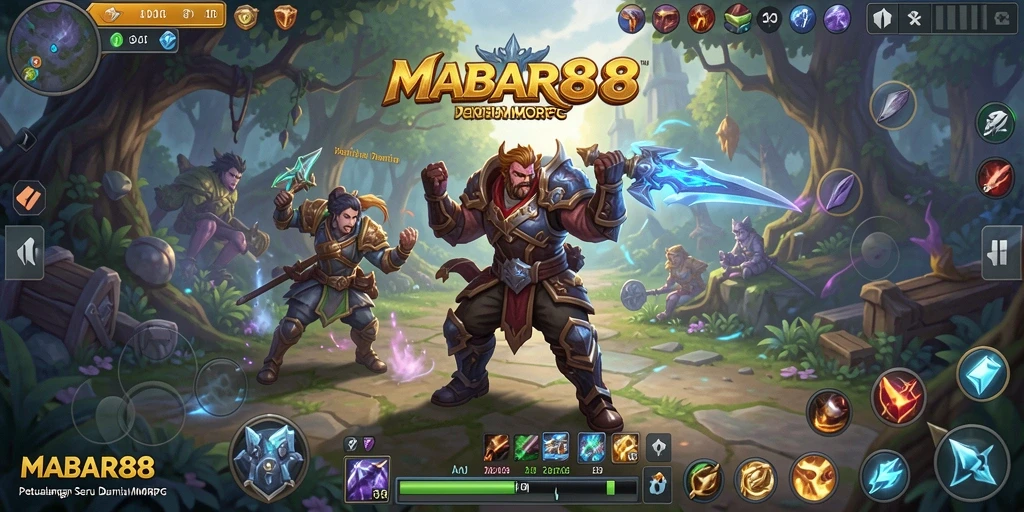 Screenshot MABAR88 menampilkan gameplay seru dalam dunia MMORPG.
