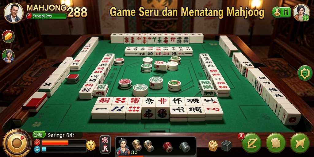 Screenshot utama gameplay MAHJONG288 yang menampilkan tantangan seru.