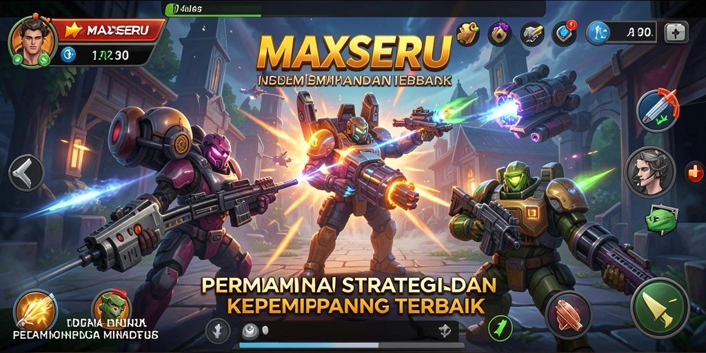 Tampilan menarik dari gameplay strategis game SLG.