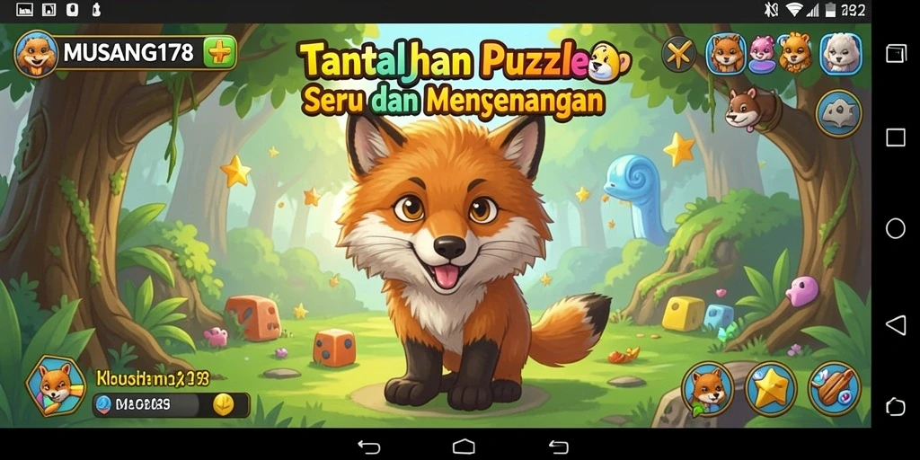 Screenshot gameplay MUSANG178 menampilkan tantangan Puzzle yang menghibur.