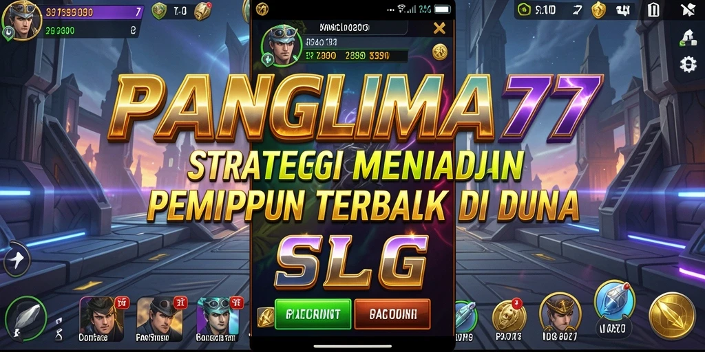 Tampilan menarik dari gameplay strategi di PANGLIMA77.