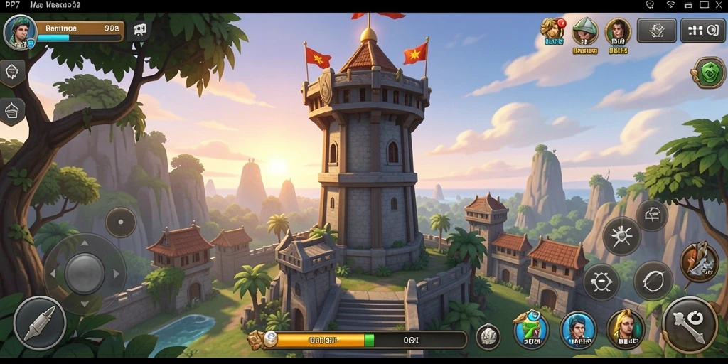 Screenshot PP7 menampilkan aksi seru dalam gaya permainan Tower Defense.