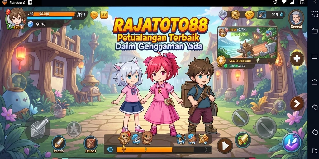 Screenshot dari gameplay RAJATOTO88 menampilkan aksi karakter Anime yang dinamis.