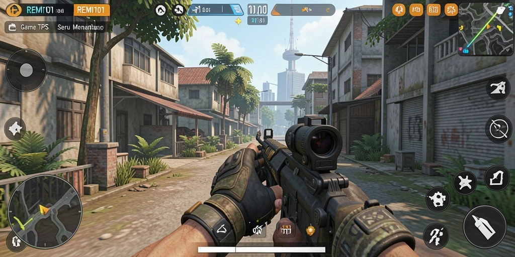 Tampilan gameplay seru dan mendebarkan di REMI101.