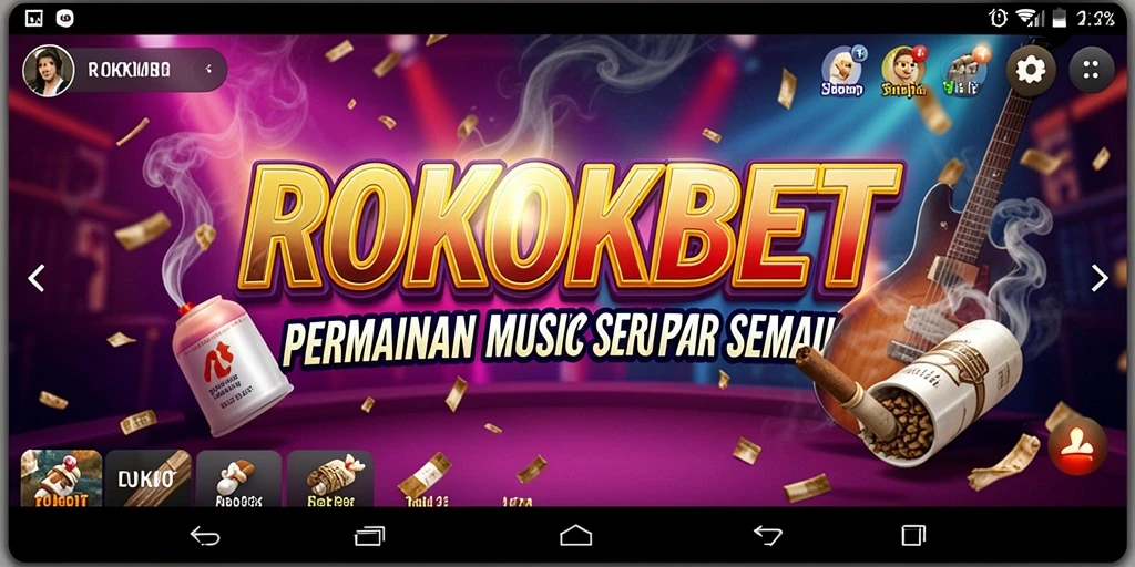 Screenshot gameplay ROKOKBET menampilkan keseruan bermain musik.