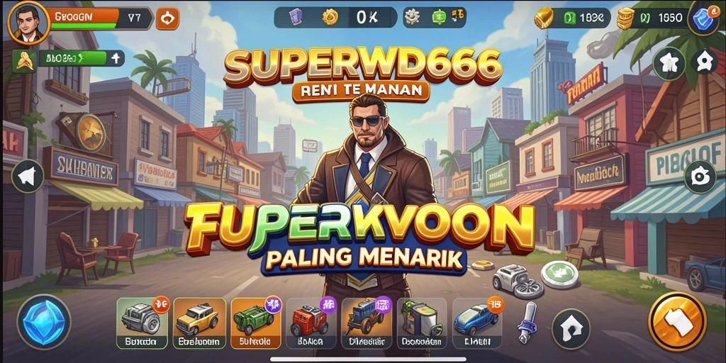 Tangkapan layar SUPERWD666 menampilkan aksi seru dalam gameplay Tycoon.