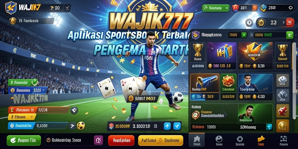 Tampilan gameplay Sportsbook di aplikasi WAJIK777 yang menarik dan interaktif.