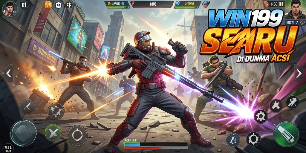 Tangkapan layar aksi mendebarkan dari gameplay WIN199.